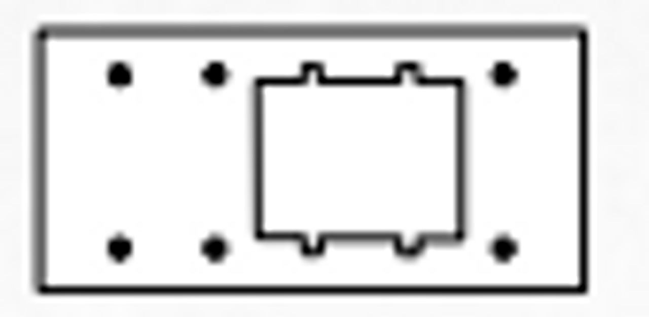 Johnson Systems AP-5A2 5 Gang to 2 Gang Adaptor Plate (AP-5A2 )