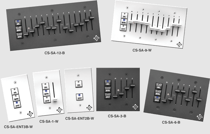 JSI CS-SA-9 4 Gang, 9 Channel Manual Control with Master Slider (CS-SA-9 )