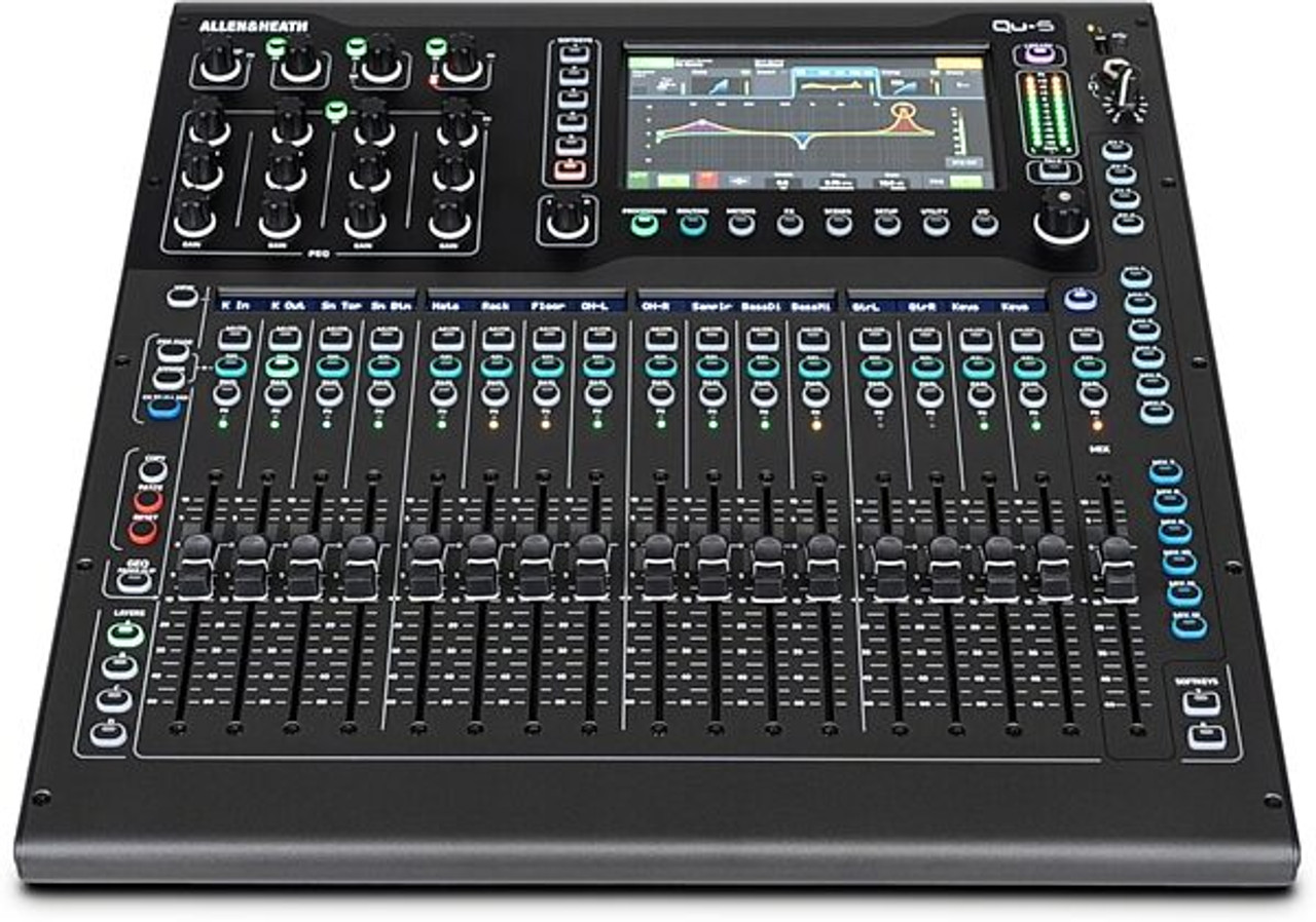Allen & Heath AH-QU-5 32-Channel Digital Mixer, 96kHz FPGA Core, 17 Faders (AH-QU-5)