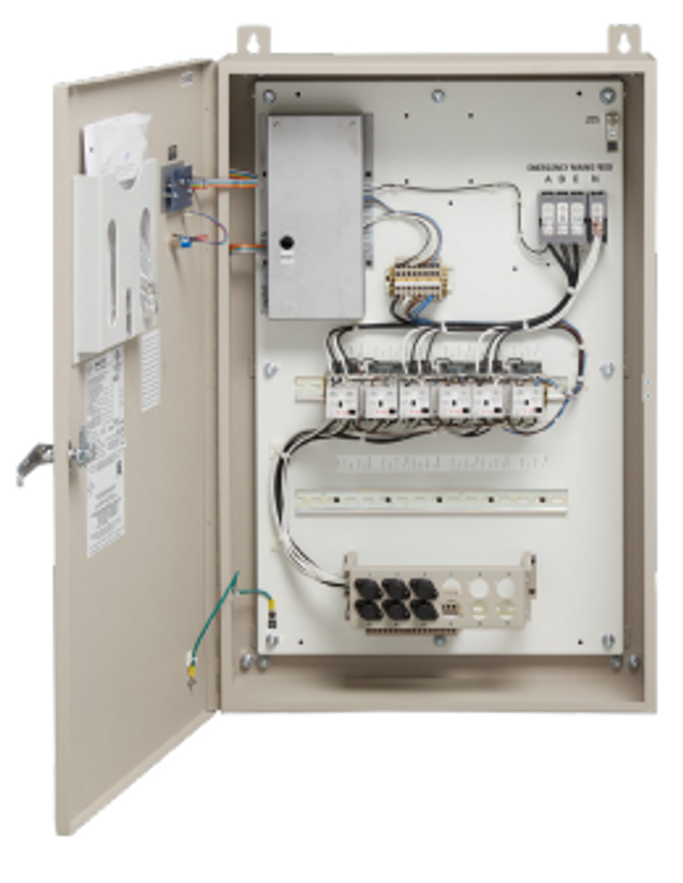 ETC ELTS2-1-M-3P-12 Emergency Lighting Transfer Switch, Mains Feed 3-Phase 120/208 V with (12) 20A Circuits in Small NEMA1 Cabinet (ELTS2-1-M-3P-12)