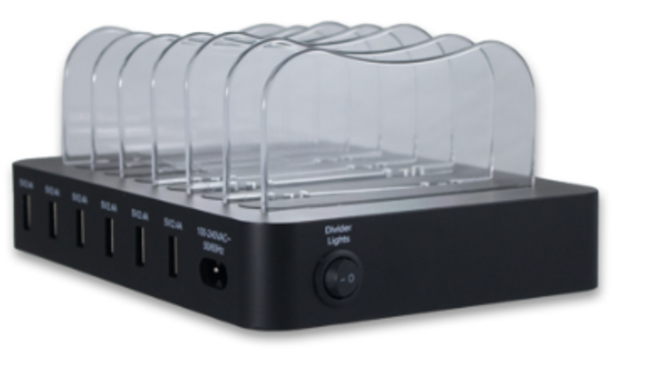 Williams Sound AC CHG406 6-Bay Charger for WAV Pro Receiver (AC CHG406-00)