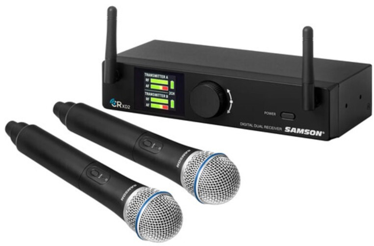 Samson SWSCRXDHH Concert XD2 - Two Channel Digital Wireless Handheld System (SWSCRXDHH)