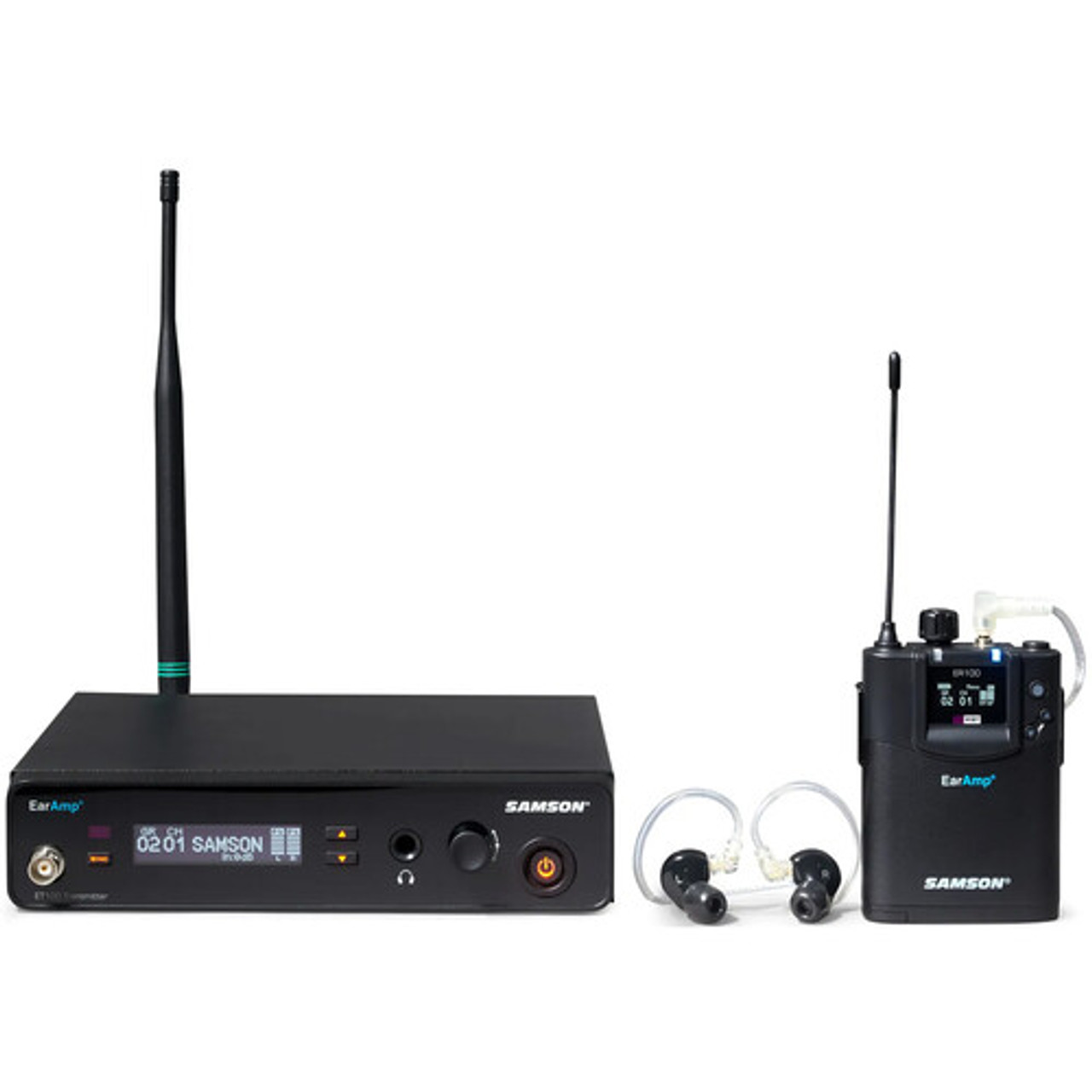 Samson SWEA100S-K EarAmp EWM100 Wireless In-Ear Monitoring System with Earphones (K: 470 to 502 MHz) (SWEA100S-K)