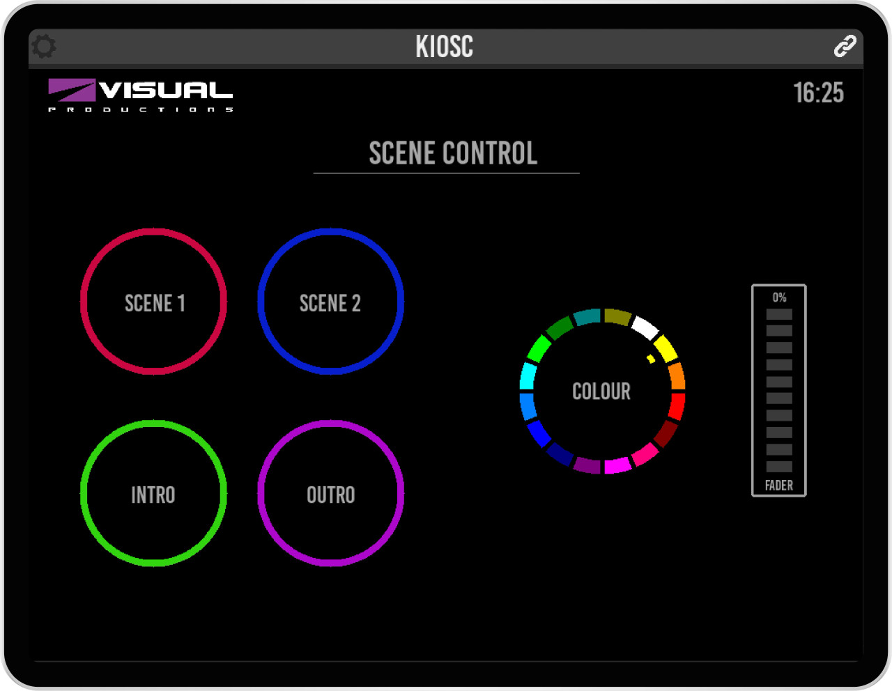 Visual Productions VPKioscTouch2 Wall-Mount Touch Screen with a Customisable GUI (VPKioscTouch2)