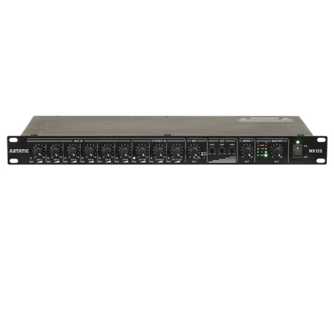 CAD Audio MX12S-U 12 Channel Stereo Mixer - 1U Rack Mount (MX12S-U) CAD Audio MX12S-U 12 Channel Stereo Mixer - 1U Rack Mount (MX12S-U)