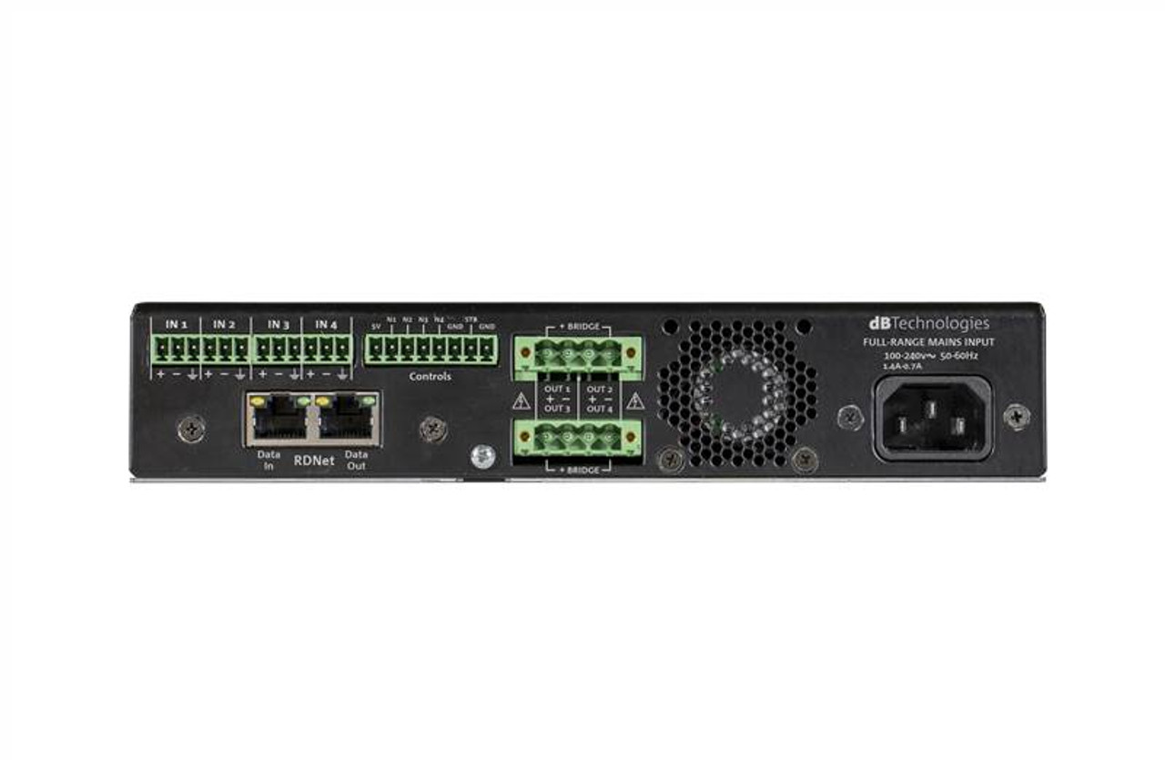 dBTechnologies IA504R 4-Ch. Half-Rack DSP Power Amplifier (IA504R) dBTechnologies IA504R 4-Ch. Half-Rack DSP Power Amplifier (IA504R)