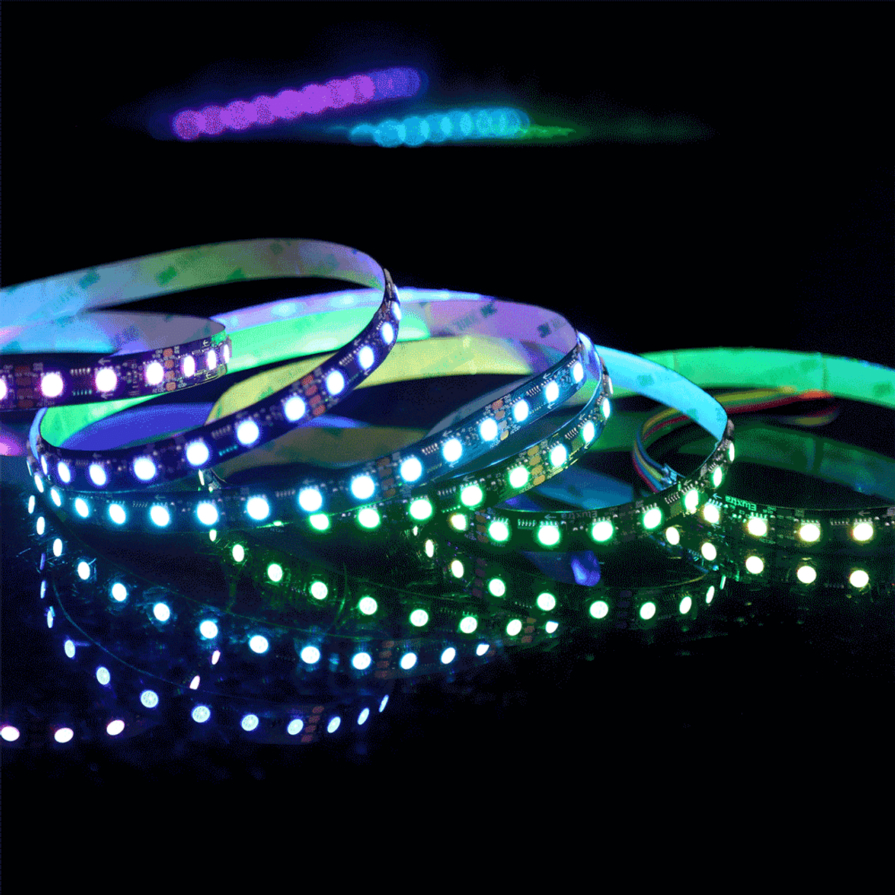 City Theatrical 21052 Eluxtra™ 16 Bit XL Pixel LED Strip Light - RGB + Amber - 72/m - Black Finish - 12 VDC - 5m Reel (21052) City Theatrical 21052 Eluxtra™ 16 Bit XL Pixel LED Strip Light - RGB + Amber - 72/m - Black Finish - 12 VDC - 5m Reel (21052)