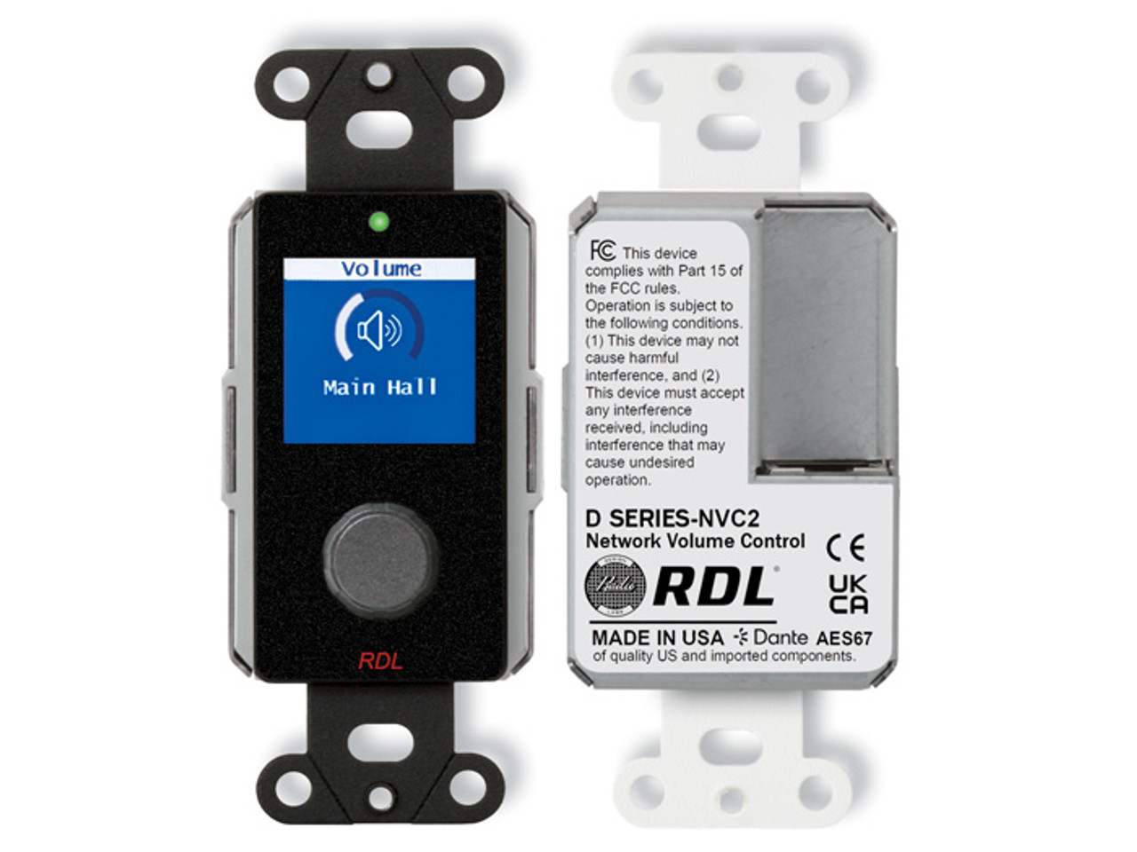 RDL DB-NVC2 Dante / AES67 Network Volume Control (DB-NVC2)