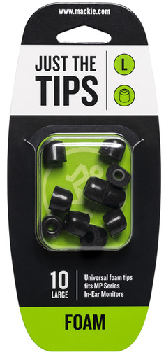 Mackie MP-LRG-FOAM-KIT-U MP Series Large Foam Black Tips Kit (MP-LRG-FOAM-KIT-U)