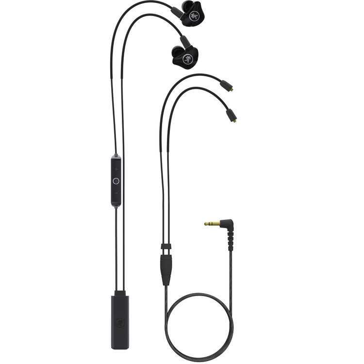 Mackie MP-220BTA Dual Dynamic Driver In-Ear Headphones with Bluetooth Adapter Cable (MP-220-BTA-U)