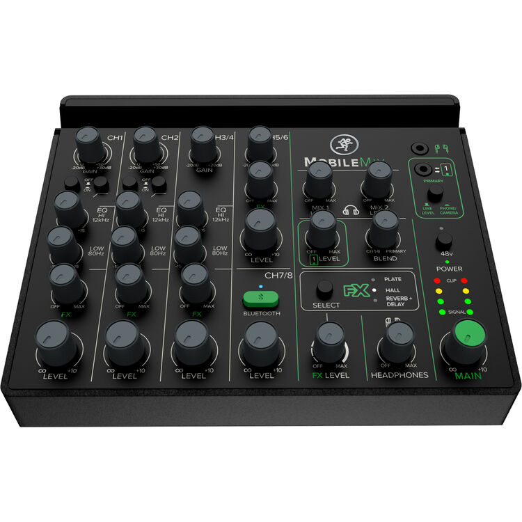 Mackie MOBILEMIX-U 8-Channel USB-Powerable Mixer for A/V Production, Live Sound & Streaming (MOBILEMIX-U)