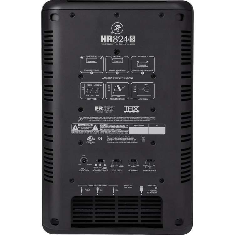 Mackie HR824MK2-U 8" 2-way High Resolution Studio Monitor (HR824MK2-U)