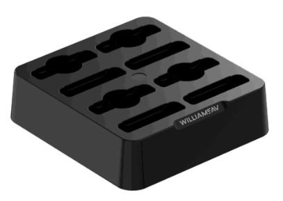 Williams Sound CHG 448-00 Digi-Wave 8-Bay Charger (CHG 448-00)