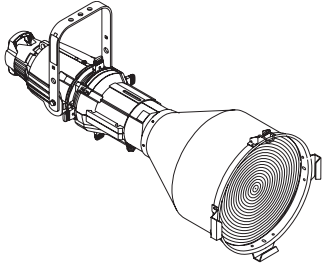 ETC 410-1M Source Four 10° Fixture, White with NEMA L5-15P (Dimmer Doubler Twist Lock) (410-1M)