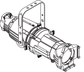 ETC 450-1M Source Four 50° Fixture, White with NEMA L5-15P (Dimmer Doubler Twist Lock) (450-1M)