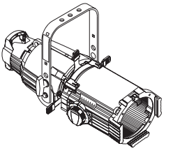 ETC 42550-1M Source Four 25°-50° Zoom, White with NEMA L5-15P (Dimmer Doubler Twist Lock) (42550-1M)