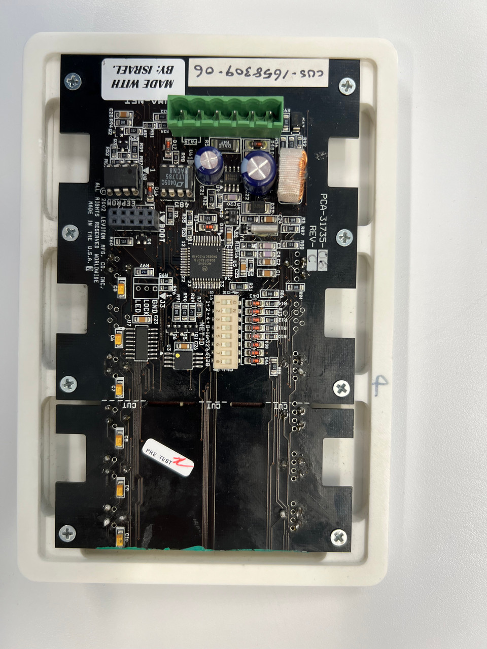 Leviton D8000 Slider & Button Station, 5 Sliders & 6 Buttons, white, refurbished (KS056-W) (KS056-W Refurb)