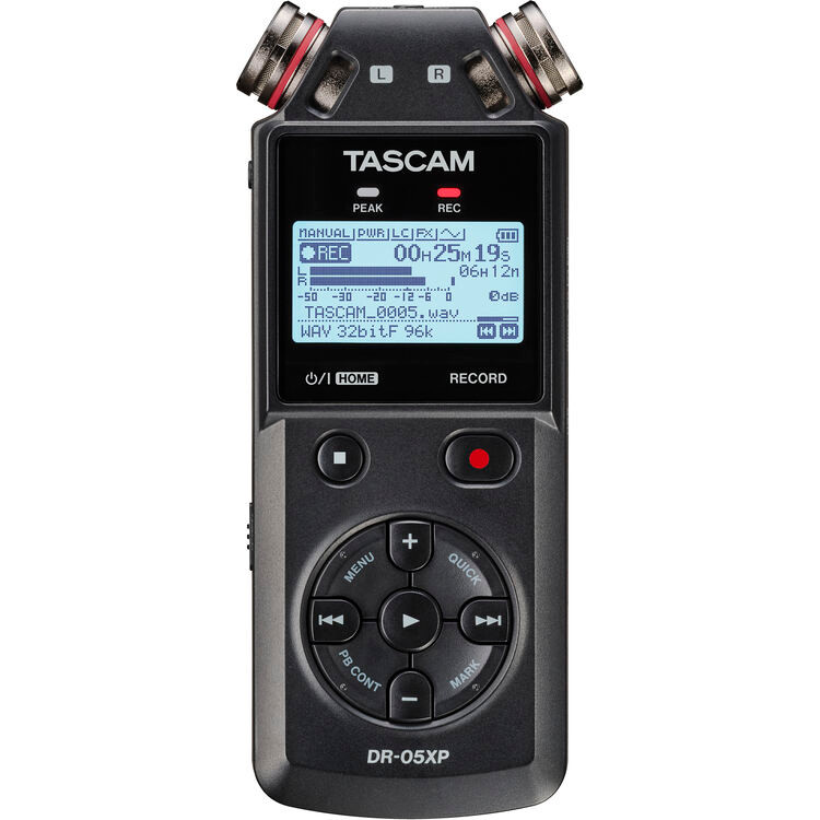 Tascam DR-05XP 2-Channel 32-Bit Float Portable Audio Recorder (DR-05XP)