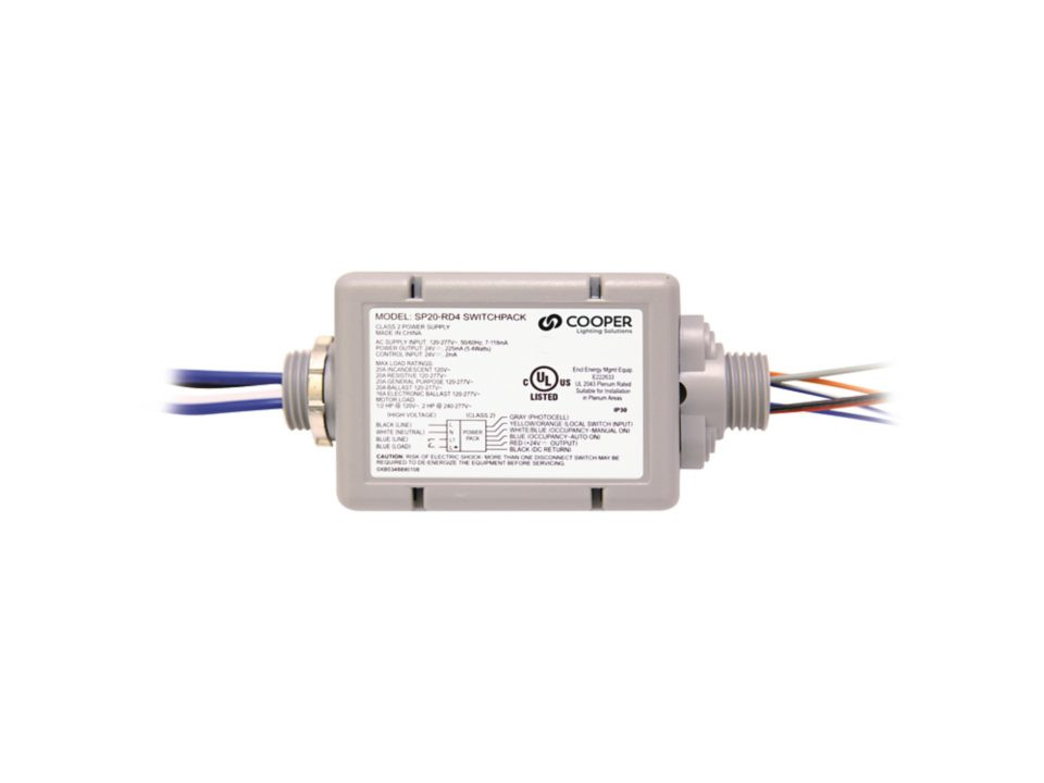 ILC SP20-RD4 Switchpack - 20A - 120/277V - Auxiliary Switch Input (SP20-RD4)