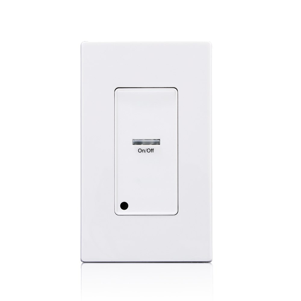 Leviton Low Voltage Pushbutton Station, 1 Button-On/Off, 1 Gang, White
