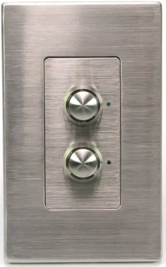 ILC LSTB-SS-2 LightSync Touch Button Switch - Stainless Steel - 2 Button (LSTB-SS-2)