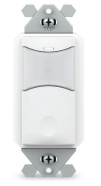 ILC ILC-SWX-101-WH-HE Wall Switch Sensor, PIR, Auto On, Line Voltage, White, Humid Environment (ILC-SWX-101-WH-HE)