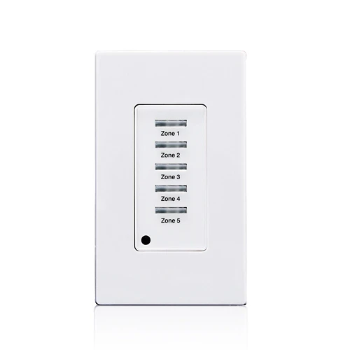 Leviton ZMDSW-5W 5 Button, Push Button, Digital, Light Switch for EZ-MAX Plus Relay Panels (ZMDSW-5W)