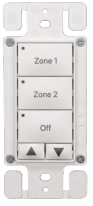 ILC ELG3-WH-2-MZD EVO Lite G3 Switch, White, 2 Multi-Zone-Dim (ELG3-WH-2-MZD)
