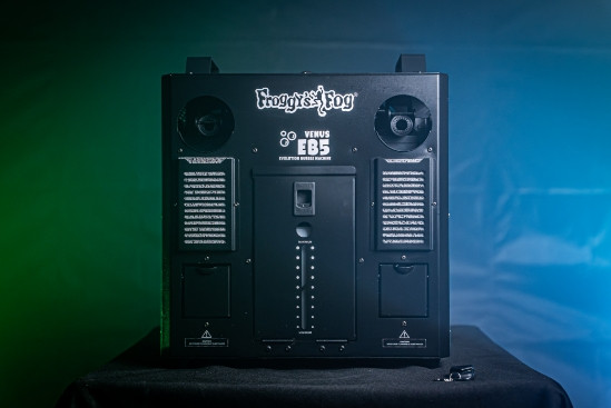 Froggy's Fog Venus EB5 - Evolutionary Bubble Machine, Nozzle Pipe Technology, Enclosed Fluid Tank, Dual Wands - DMX (FBM-VENUS-EB5)