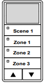 ILC LSWS-IV-1/3-SMZD LightSync Wall Sensor, Ivory, 1 Scene / 3 Multi-Zone-Dim (LSWS-IV-1/3-SMZD)