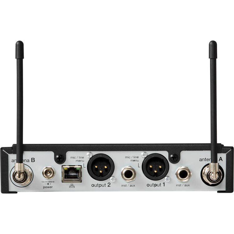 Shure SLXD4D+=-G57 Dual-Channel Digital Wireless Rackmount Receiver (G57: 470 to 608 MHz) (SLXD4D+=-G57)