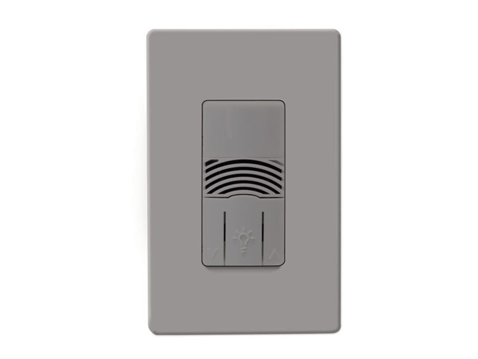 Cooper Lighting OSW-D-010-G Wall Switch Sensor, Dual Tech, Line Voltage, 0-10V Dimming, Gray (ILC-OSW-D-010-G)