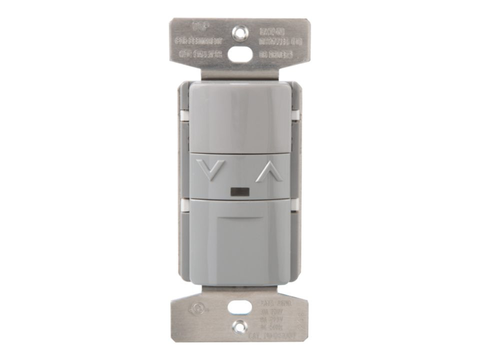 Cooper Lighting OSW-P-010-G Wall Switch Sensor, PIR, Line Voltage, 0-10V Dimming, Gray (ILC-OSW-P-010-G)