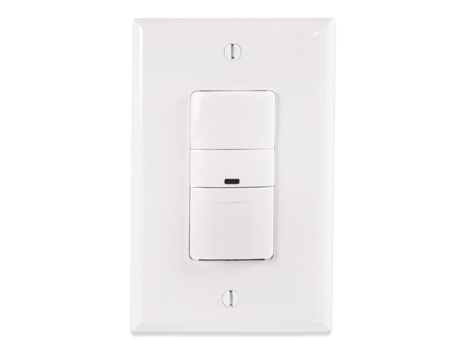 Cooper Lighting OSW-P-010-LA Wall Switch Sensor, PIR - Line Voltage, 0-10V Dimming, Light Almond (OSW-P-010-LA)