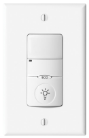 Cooper Lighting VNW-P-1001-MV-W Wall Switch Sensor, PIR, Vacancy, Line Voltage, White (VNW-P-1001-MV-W)