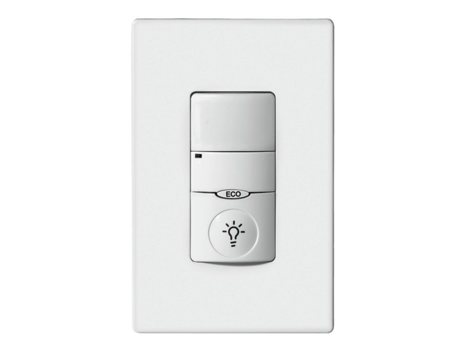Cooper Lighting ONW-P-1001-MV Wall Switch Sensor, PIR, Line Voltage, Light Almond (ILC-ONW-P-1001-MV)