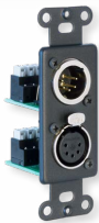 Pathway Connectivity PWINS RJ45EC 2XLR5F RJ45R 2IDC5 BL 5-Pin Insulation Displacement Contact Connector (Bottom), Black (PWINS RJ45EC 2XLR5F RJ45R 2IDC5 BL)