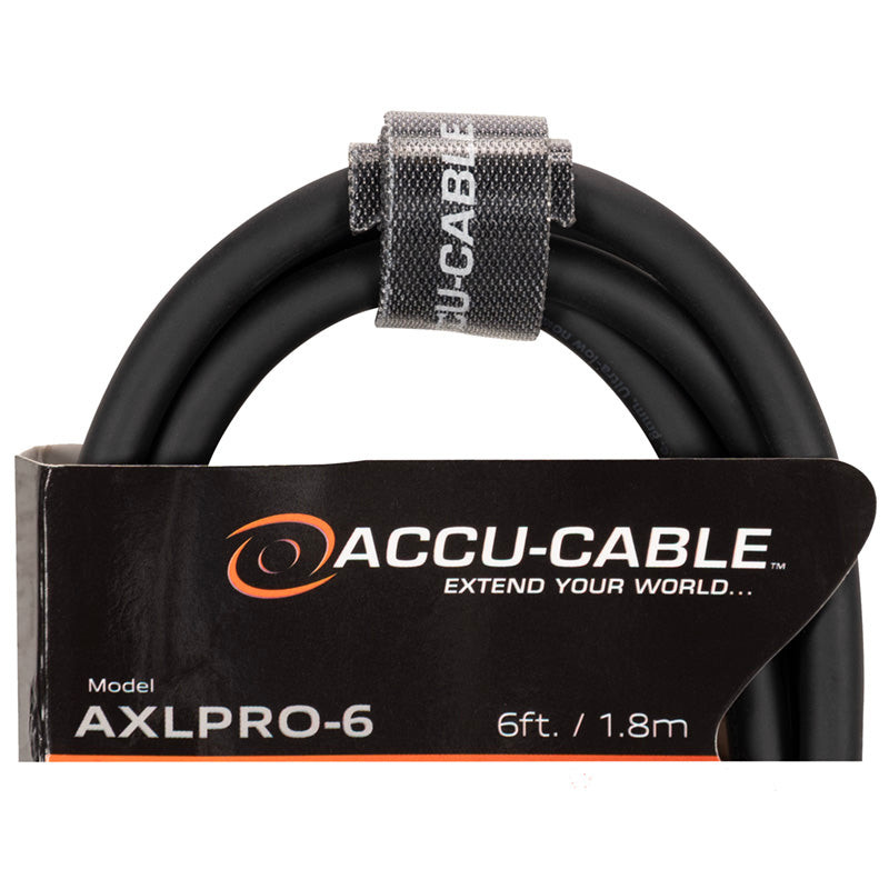 Accu-Cable AXLPRO-6 6-Foot / 2-Meter Tour-Grade Balanced XLR Cable (AXLPRO-6)