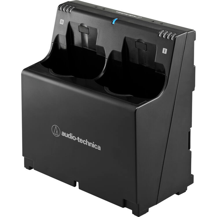 Audio-Technica ATW-CHG6AD Two-Bay Charging Station for ATW-DT3201 & ATW-DT3202 Transmitters (With Power Supply) (ATW-CHG6AD)