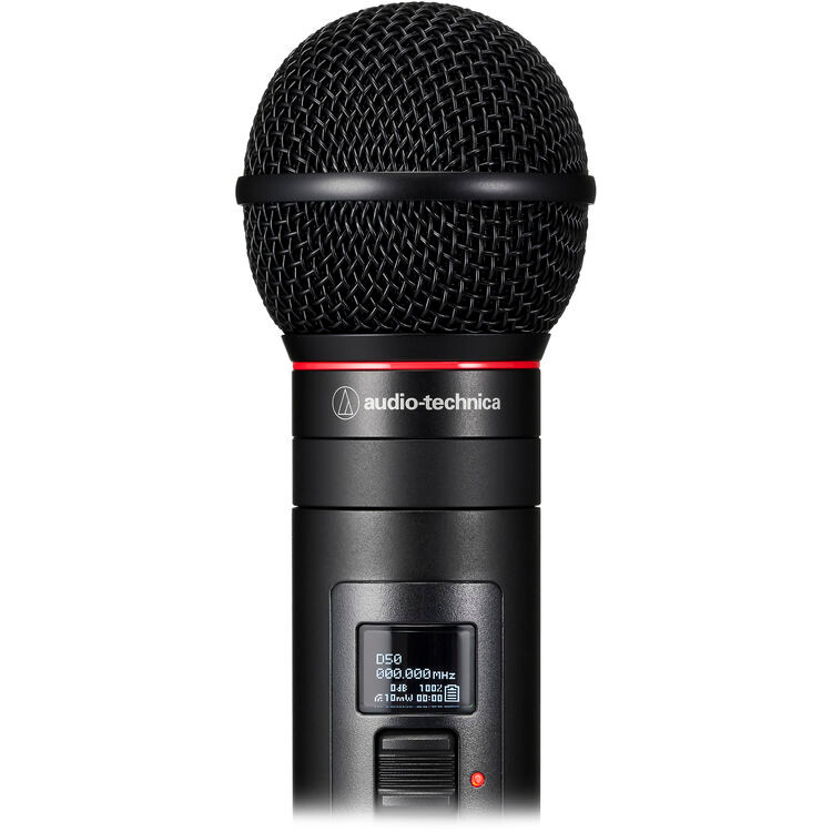 Audio-Technica ATW-D50-DRX-BLH 2-Channel Body-Pack and Handheld System with Lavalier Mic (ATW-D50-DRX-BLH)