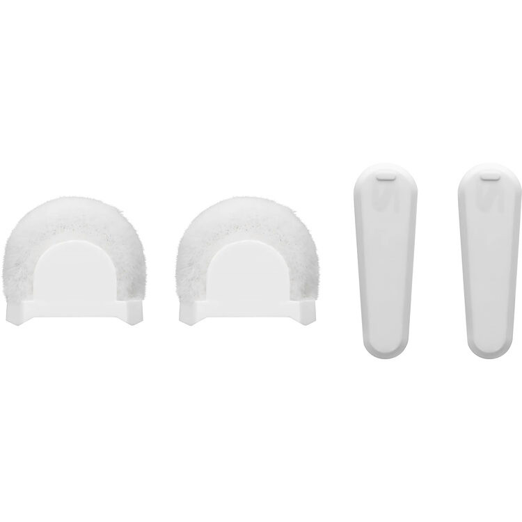 Shure AMV-LAV-WS/W-KIT White Windscreen and Clip Cover for MoveMic Lav (2-Pack) (AMV-LAV-WS/W-KIT)