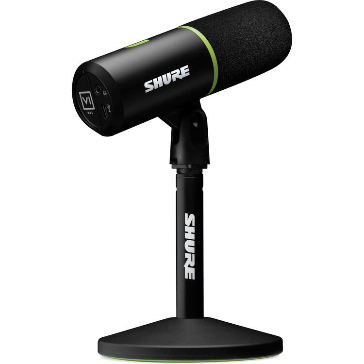 Shure MV6 USB Speech Microphone, Black (MV6)