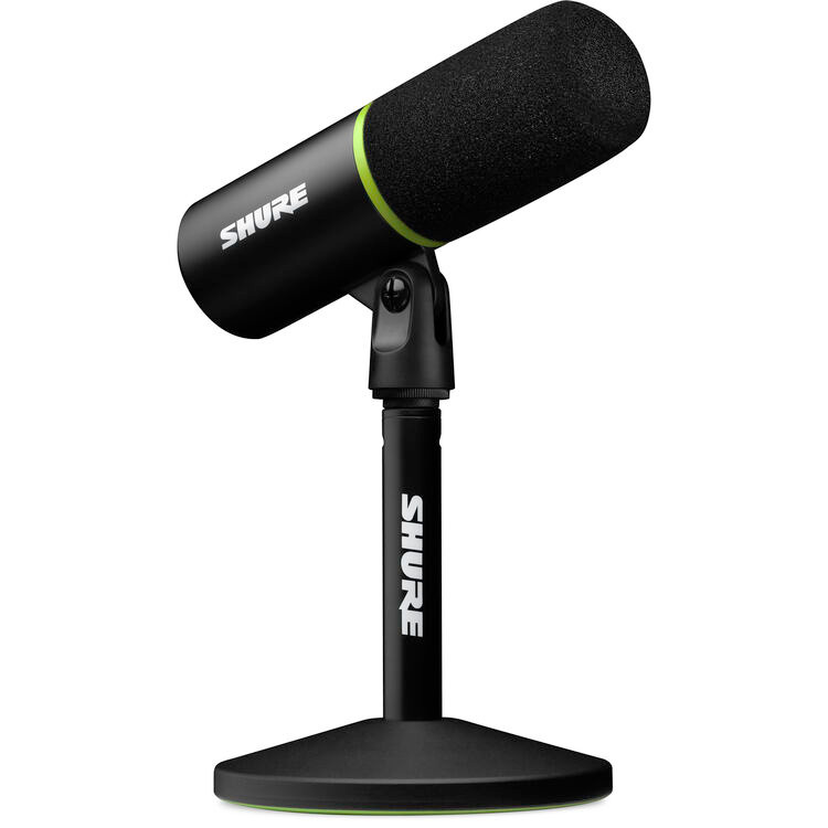 Shure MV6 USB Speech Microphone, Black (MV6)