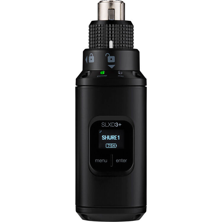 Shure SLXD3+=-G57 Digital Wireless Plug-On Transmitter (G57: 470 to 608 MHz) (SLXD3+=-G57)