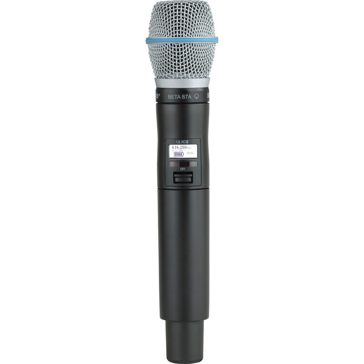 Shure ULXD2/B87A=-G57 Digital Handheld Wireless Microphone Transmitter with Beta 87A Capsule (G57: 470 to 608 MHz) (ULXD2/B87A=-G57)