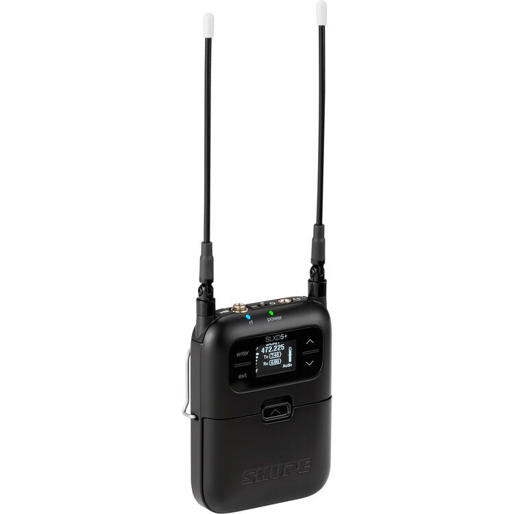 Shure SLXD5+=-G57 Digital Camera-Mount Wireless Receiver (G57: 470 to 608 MHz) (SLXD5+=-G57)