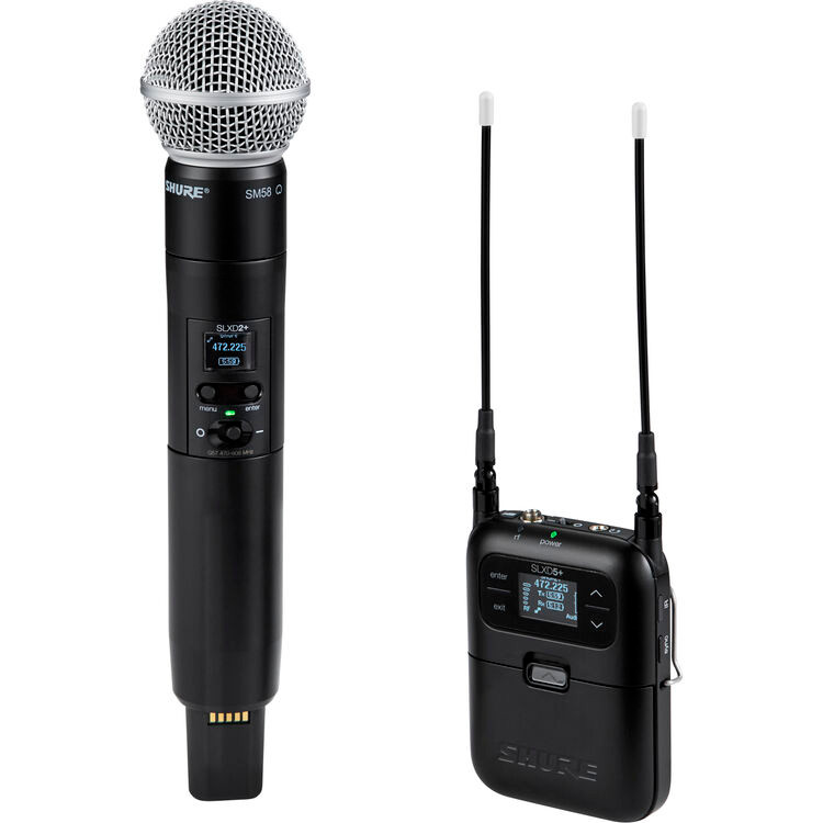 Shure SLXD25+/58-G57 Portable System, Handheld, SM58 (SLXD25+/58-G57)