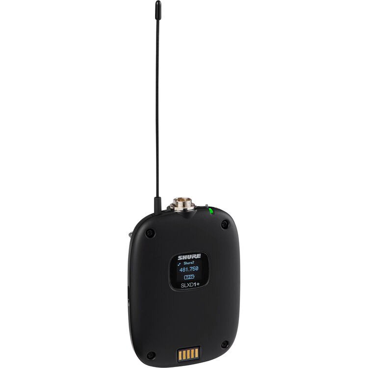 Shure SLXD14+/93-G57 Digital Wireless Omni Lavalier Microphone System (G57: 470 to 608 MHz) (SLXD14+/93-G57)