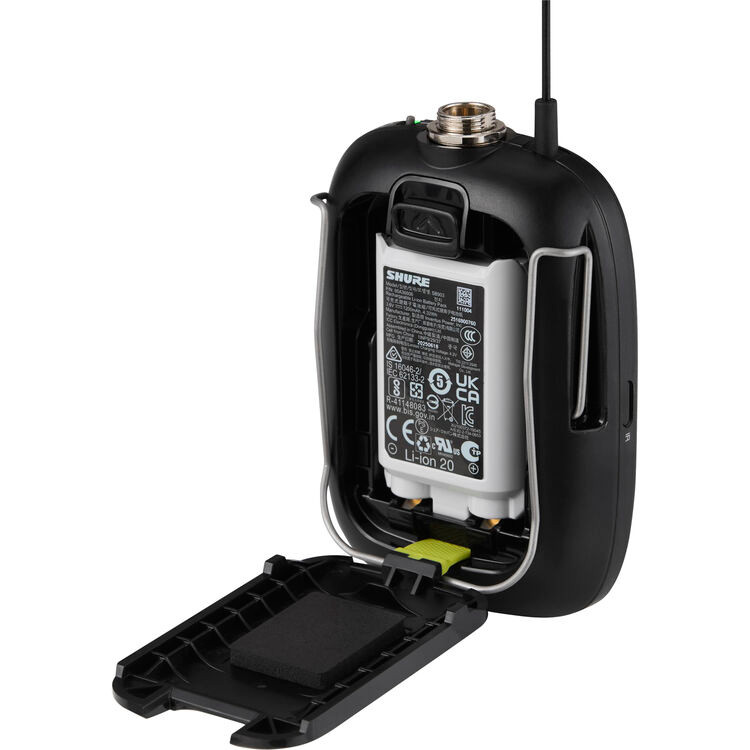 Shure SLXD15+/85M-G57 Digital Camera-Mount Wireless Low-Profile Cardioid Lavalier Microphone System (G57: 470 to 608 MHz) (SLXD15+/85M-G57)