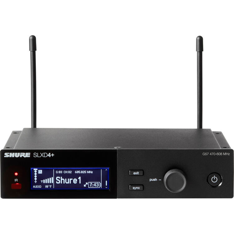 Shure SLXD24+/B58-G57 Digital Wireless Handheld Microphone System with Beta 58A Capsule (G57: 470 to 608 MHz) (SLXD24+/B58-G57)